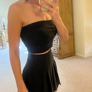 Abercrombie & Fitch | Strapless Ribbed Crop Top